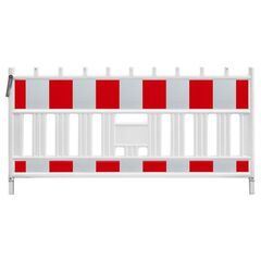  Glasfaserbau Bestseller Wemas TL-Absperrschrankengitter FUTURE 2,0 m weiß RA1 weiß/rot einseitig 12451565